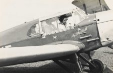Mrs Bonney flying from Australia to South Africa via Siam. Singapore 1937 (in her aeroplane, Mrs Bonney flying from Australia to South Africa via Siam. Singapore 1937 (in her aeroplane,