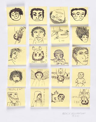Sticky portraits, 2010 Sticky portraits, 2010
