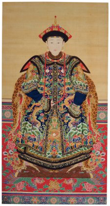 Portrait of a Manchu Noblewoman, 18th-19th C. Portrait of a Manchu Noblewoman, 18th-19th C.