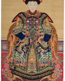 Portrait of a Manchu Noblewoman, 18th-19th C. Portrait of a Manchu Noblewoman, 18th-19th C.