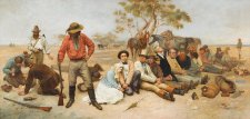 Bushrangers, Victoria, Australia, 1852, 1887 by William Strutt Bushrangers, Victoria, Australia, 1852, 1887 by William Strutt