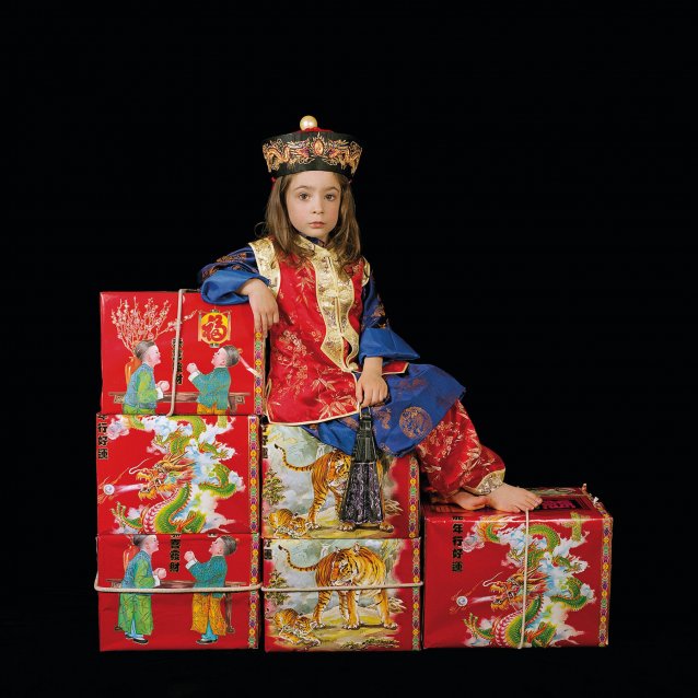 Olympia as Lewis Carroll&rsquo;s Xie Kitchin as Chinaman on tea boxes (On duty), 2002 from the Dreamchild series 2003