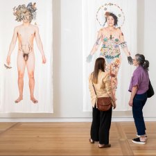 Latai Taumoepeau and Justin Shoulder, 2014, printed, augmented 2023 from the series No Human Being Is Illegal (in all our glory) 2014–18 Deborah Kelly Latai Taumoepeau and Justin Shoulder, 2014, printed, augmented 2023 from the series No Human Being Is Illegal (in all our glory) 2014–18 Deborah Kelly
