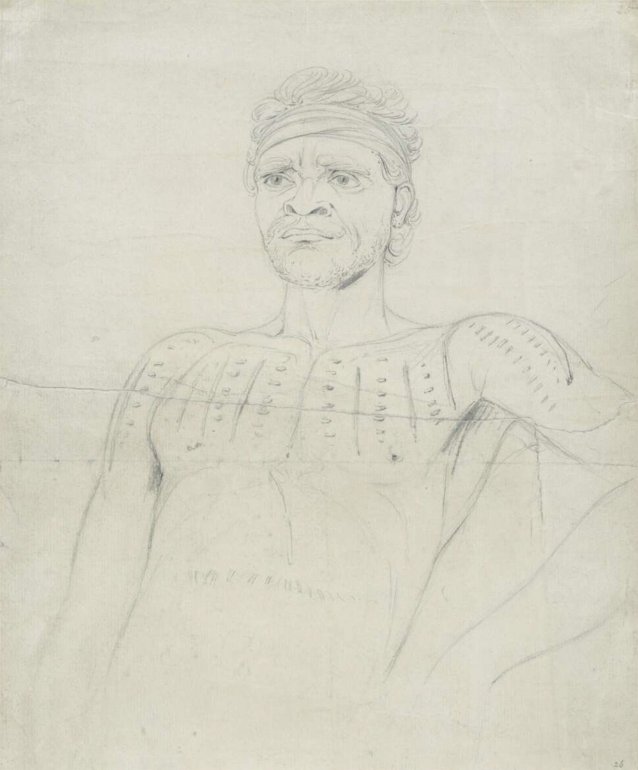 Port Jackson, a native, 1802 by 
William Westall