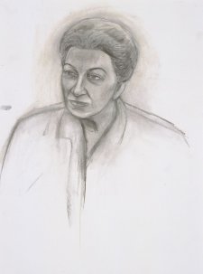 Preparatory study for General Eva Burrows AC AO Preparatory study for General Eva Burrows AC AO