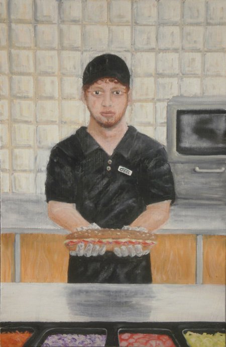 A portrait of the sandwich artist as a young man, 2010 A portrait of the sandwich artist as a young man, 2010