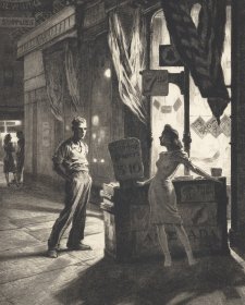 Chance meeting, 1940-41 by Martin Lewis Chance meeting, 1940-41 by Martin Lewis