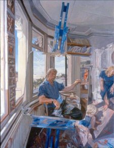 Blue Easel with Jack Drawing, 1996-1999 Blue Easel with Jack Drawing, 1996-1999