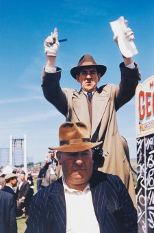 Bookmakers at race meeting, England Bookmakers at race meeting, England