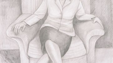 Preparatory study for General Eva Burrows AC AO Preparatory study for General Eva Burrows AC AO