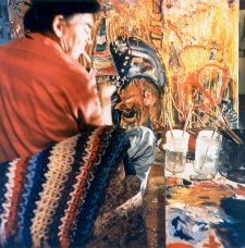 John Perceval painting 'Veronica and the Conspirators' John Perceval painting 'Veronica and the Conspirators'