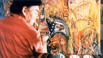 John Perceval painting 'Veronica and the Conspirators' John Perceval painting 'Veronica and the Conspirators'