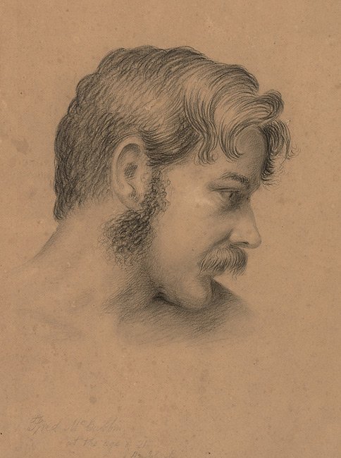 Frederick McCubbin, at the age of twenty-one, c.1876 Frederick McCubbin, at the age of twenty-one, c.1876