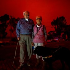 Stranded under a fire-red sky, 2020 Justin McManus Stranded under a fire-red sky, 2020 Justin McManus