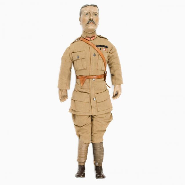 Lord Kitchener, bisque-headed patriotic doll c. 1914&ndash;16