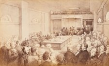 Opening of the First Legislative Council of Victoria by Governor Charles Joseph LaTrobe at St Patrick's Hall, Bourke Street West, Melbourne November 13th 1851 Opening of the First Legislative Council of Victoria by Governor Charles Joseph LaTrobe at St Patrick's Hall, Bourke Street West, Melbourne November 13th 1851