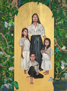 Hallowed Be Thy Name, 2023 Marikit Santiago (collaboration with Maella Santiago, Santi Mateo Santiago and Sarita Santiago) 
