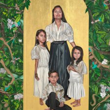 Hallowed Be Thy Name, 2023 Marikit Santiago (collaboration with Maella Santiago, Santi Mateo Santiago and Sarita Santiago) 
