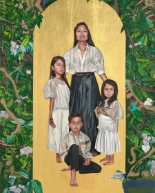 Hallowed Be Thy Name, 2023 Marikit Santiago (collaboration with Maella Santiago, Santi Mateo Santiago and Sarita Santiago) 
