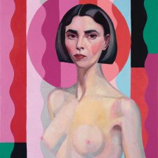 Nude Self Portrait, after Rah Fizelle 2016 by Yvette Coppersmith Nude Self Portrait, after Rah Fizelle 2016 by Yvette Coppersmith