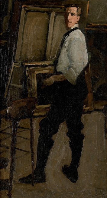 Self portrait (Full Length in front of Easel), 1901–2 Self portrait (Full Length in front of Easel), 1901–2