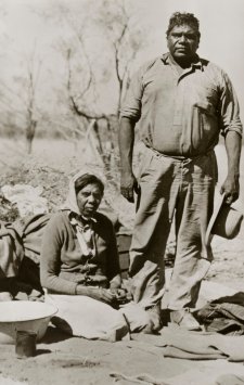 Albert and his wife Rubina, Macdonnell Ranges Albert and his wife Rubina, Macdonnell Ranges