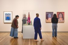 Visitors to the In Bloom exhibition, June 2025