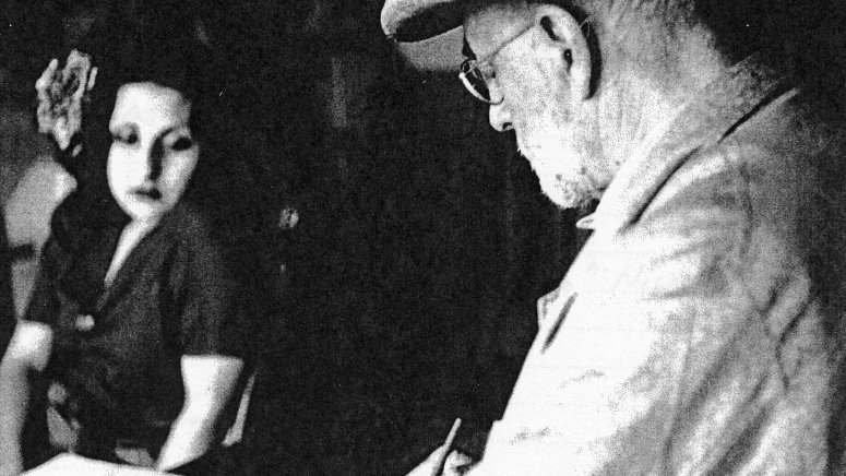 BRASSAï   Romania 1899 - France 1984
Matisse with his model from A portfolio of ten photographs 1939, printed c.1973