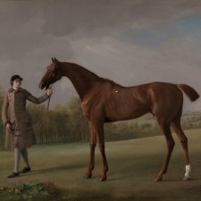 Lustre, held by a Groom, ca. 1762 by George Stubbs Lustre, held by a Groom, ca. 1762 by George Stubbs
