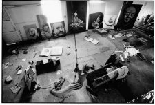 Brett Whiteley at Gas works studio Brett Whiteley at Gas works studio