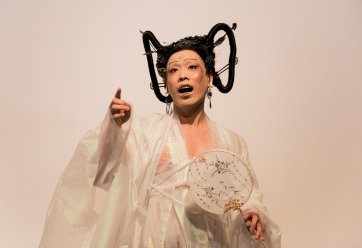 Scotty So performing As she floats at the Performing Textiles opening at the Ian Potter Museum of Art
, 2019