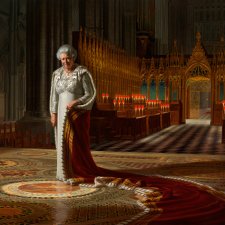 The Coronation Theatre, Westminster Abbey: A Portrait of Her Majesty Queen Elizabeth II, 2012 by Ralph Heimans The Coronation Theatre, Westminster Abbey: A Portrait of Her Majesty Queen Elizabeth II, 2012 by Ralph Heimans