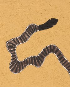 Nambin (black headed python), 2018 by Shirley Purdie Nambin (black headed python), 2018 by Shirley Purdie