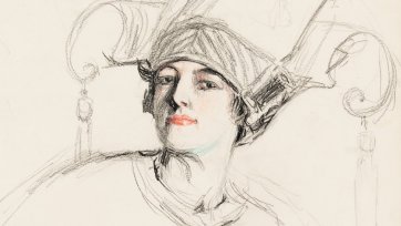 Self portrait (Hilda in the Chinoise hat) Self portrait (Hilda in the Chinoise hat)