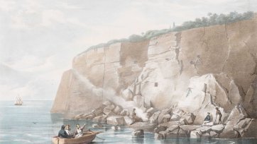 Captain Cook's Tablet at Cape Solander, Botany Bay, New South Wales Captain Cook's Tablet at Cape Solander, Botany Bay, New South Wales