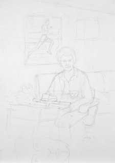 Preparatory study for Betty Cuthbert Preparatory study for Betty Cuthbert