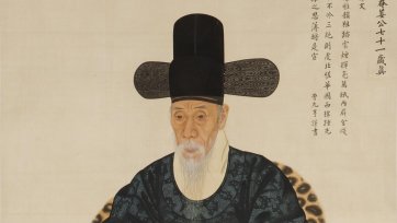 Portrait of Kang Sehwang, 1783 by Yi Myeonggi Portrait of Kang Sehwang, 1783 by Yi Myeonggi
