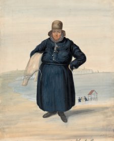 Bathing woman, Bridlington, c.1825 by John Dempsey Bathing woman, Bridlington, c.1825 by John Dempsey