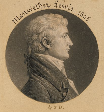 Meriwether Lewis 1805 by Charles Balthazar Julien F&eacute;vret de Saint-M&eacute;min