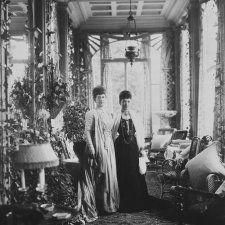 Queen Alexandra and Dowager Empress Marie Feodorovna of Russia, Hvidore, circa 1908 by Mary Steen Queen Alexandra and Dowager Empress Marie Feodorovna of Russia, Hvidore, circa 1908 by Mary Steen