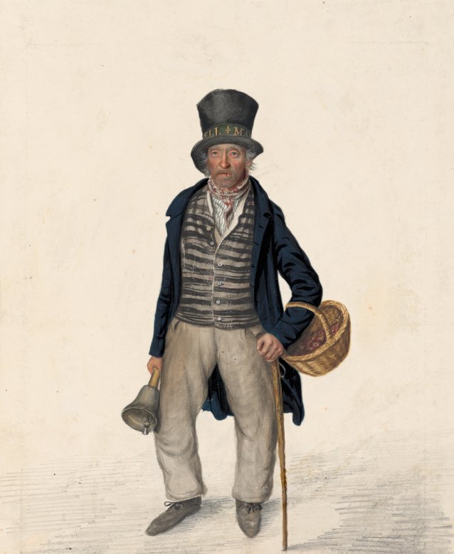 Richard &lsquo;Dickey&rsquo; Fletcher, bellman, Bridlington, c. 1825