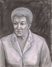 Preparatory study for General Eva Burrows AC AO Preparatory study for General Eva Burrows AC AO