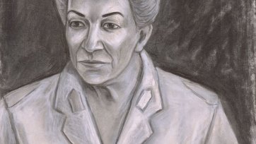 Preparatory study for General Eva Burrows AC AO Preparatory study for General Eva Burrows AC AO