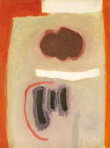 Brown form with stripes, 1961 Brown form with stripes, 1961