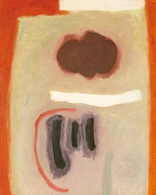 Brown form with stripes, 1961 Brown form with stripes, 1961