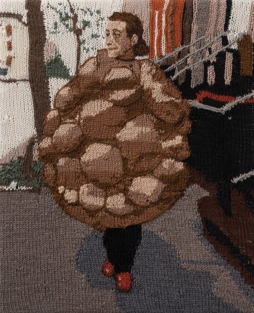 Feminist Fan # 30 (Louise Bourgeois wearing her sculptural work Avenza (1968 – 69) outside her New York apartment 1975
Image: The Easton Foundation 2016 by Kate Just