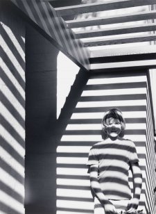 Matthew Moore with pergola shadows, McMahon's Point, Sydney Matthew Moore with pergola shadows, McMahon's Point, Sydney