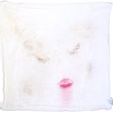Self portrait on washcloth, 2024 Nena Salobir Self portrait on washcloth, 2024 Nena Salobir