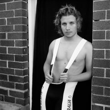 Boy in cycling gear, 2013 by Vittoria Dussoni Boy in cycling gear, 2013 by Vittoria Dussoni