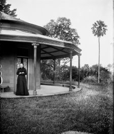 Mary Windeyer on the verandah at Tomago, NSW Mary Windeyer on the verandah at Tomago, NSW